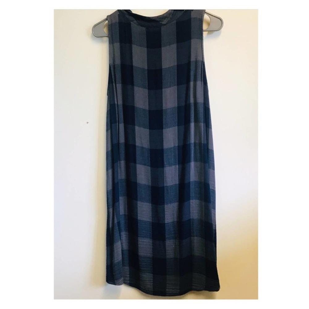 Cloth & Stone Plaid Flannel Sleeveless Dress Small